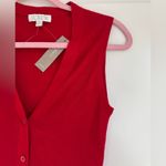 J.Crew  Cashmere Silk Blend Sweater Shell in Radiant Ruby, size XS Photo 3