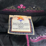 Vintage Dale of Norway Salt Lake City Olympics 2002 Full Zip Wool Sweater Medium Black Photo 7