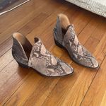 Free People Animal Charm Double V Python Ankle Boots. EU Size 37 (7) Photo 1