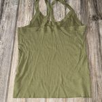 Eloquii  tank knit 18 20 stretch Olive Green Ribbed Women's Top Photo 2
