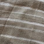 Calvin Klein Gold Striped Poncho Shawl One Size Photo 4