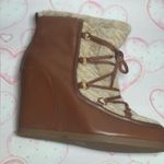 Veronica Beard NEW  Elfred Leather & Shearling Lace Up  Platform Boots Size 11M Photo 5