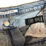 Celebrity Pink Denim Shorts Distressed Frayed‎ Raw Hem Size 7/28 Edgy Streetwear Indie Boho Y2K Photo 3