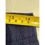 Lilly Pulitzer  Women's Size 00 Navy Blue Seersucker Scalloped Hem Shorts Photo 5