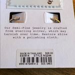 Madewell  Demi-Fine Medium Hoop Earrings in Sterling Silver NWT Photo 5