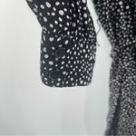 Sanctuary Dress Size 10 On The Town Polka Dot Dots Print B&W Mini Mock Neck Photo 9
