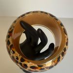 Vintage Leopard Print Bangle Bracelet Brown Photo 4