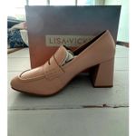 Lisa Vicky Women's Pink Block Heel Loafers Size 10 Photo 1