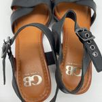 Gianni Bini GB  Womens 10 Shoes Black Leather‎ Sandals Heels Open Toe Ankle Strap Photo 4