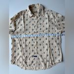 Wrangler VTG  Womens Short Sleeve Shirt Yellow Southwestern Print‎ Button Down Photo 5