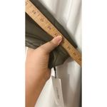 Calvin Klein Faux Leather Jacket M Quilted Olive Green Luxe Buttery Soft Neutral Photo 8