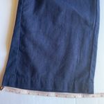J.Crew 55% Linen 45% Cotton Navy Pull On Pants Tie Belt Side Pockets Wide Leg 2 Photo 12