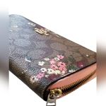 Coach  F29931 Brown Floral Women's Wallet NWOT Photo 4
