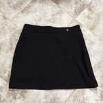 Athleta Wrap Front Athletic Skort Solid Black Pockets Mid Rise Size 4 Stretch Photo 6