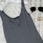 Brandy Melville Navy and White Striped Tank Photo 0