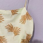 ZARA  New Women Sleeveless Linen Blend Embroidered Lingerie Top Size Large Photo 5