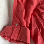 The Great  coral colored Hensley style three-quarter length sleeve shirt Photo 2
