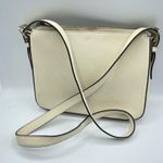 Kate Spade Cream Leather Square Crossbody Handbag Purse Medium Bag Classic Photo 3