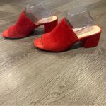 Vince Camuto  Sentera Red Velvet Sandal Heels Women’s Size 11 Photo 4