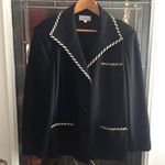 Women's Custom Design Hand Made Blazer Jacket Black &White Vintage SZ 22 / XXL Photo 0