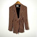 Capulet  Aritzia Striped Tie Front Blazer Coatigan‎ with Pockets Academic Photo 8