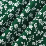 Rihoas Green V Neck Floral Button Midi Dress Size M Photo 7