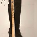 Chase and Chloe olive faux suede over the knee boots heeled women size 9 Photo 10