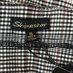 Shinestar  Mini Skirt Women's Size XL Plaid Brown Black White Academia Preppy Photo 2