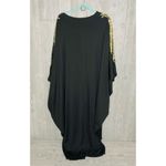 Muslim Hui Dubai Beaded Bat Sleeve Robe Plus Size Ladies Dress beach cover up Gold Photo 3