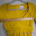 Cinq à Sept New!‎ Cinq A Sept Yellow Long Sleeve Ruched V Neck Miah Mini Dress, size 2 Photo 7