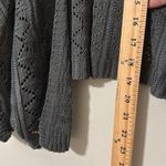 Staccato  women small grey balloon sleeve sweater cardigan 3/4 sleeves open front Photo 4