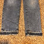 ANA High Rise Straight Jeans Women's Size 4 Distressed Wash Frayed Hem Blue Photo 1