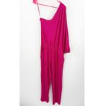 Trina Turk Fritz Jumpsuit Size Medium Rouge Pink NWT Stretch One Sleeve Cocktail Photo 1
