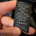 Anna Sui Floral Lace Denim Jacket Women’s Size Small Zip Front Collared Photo 3