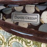 DANIEL GREEN Brown Suede Moccasins‎ Blue Ribbon Hard Sole Slipper Size 8 Photo 5