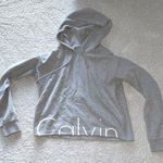Calvin Klein Super Cute Gray Cropped Hoodie Photo 0