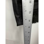 EXPRESS  Black Faux Suede Fur Lined Moto Jacket Womens Size Large Photo 10