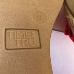 Time And Tru  Ruffle Wedge Sandal Size 11 Red New Photo 8