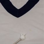 Rugby Ralph Lauren White Polo Shirt Blue Collar Game To The Last 2004‎ Medium Photo 13