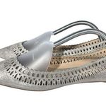 joe's jeans Joes Cutout Silver/gold Flat size 10 NWT Photo 0