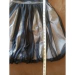 BCBGeneration Y2k 90's Metallic Night Out Dress Sz 8 Black Silver Overlay Mesh Photo 11