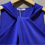 ZARA  Women's Blue Sleeveless Dress Size L Photo 2