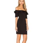 Amanda Uprichard Off Shoulder Sia Dress Black XS Photo 2