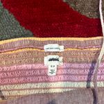 Aerie Stripe Linen Blend Side Tie Mini Dress Cutout Spaghetti Straps Size Small Photo 2