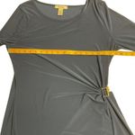 White House | Black Market White‎ House Black Market Drape Evening Dress Blue Gold Tone Long Sleeve Sz XL Photo 8