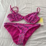 Maaji hot fushia reversible bathing suit size L Photo 2