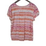 NorthCrest XL Pink Orange Bubble Hem Top Plus Size 16 Photo 1