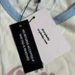 Cry Baby  Cream and Blue Women's Raglan Tee Photo 2