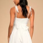 NWT Lulus Cute And Sweet White Tie Photo 2