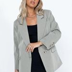 Princess Polly Codi Gray Oversized Blazer 14 Photo 1